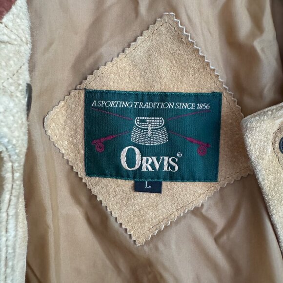 Vintage Orvis Barn Jacket Suede - Size L - Picture 2 of 7
